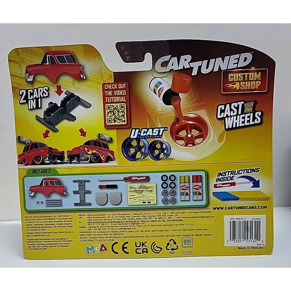2025 Car Tuned Series 1 Custom‎ Shop Castworks 56 Chevy Nomad Red